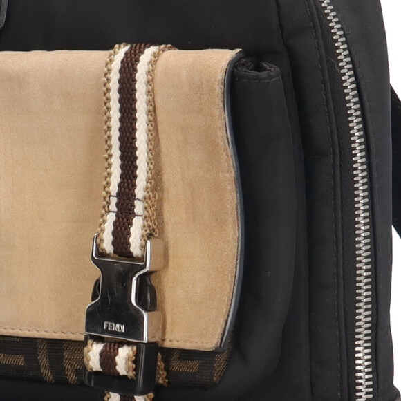 Pre-owned Fendi Zucca Backpack/Daypack, Nylon 7VZ047, Men's